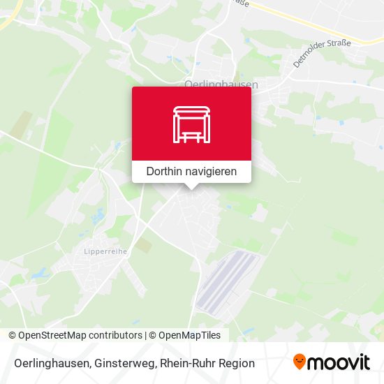 Oerlinghausen, Ginsterweg Karte