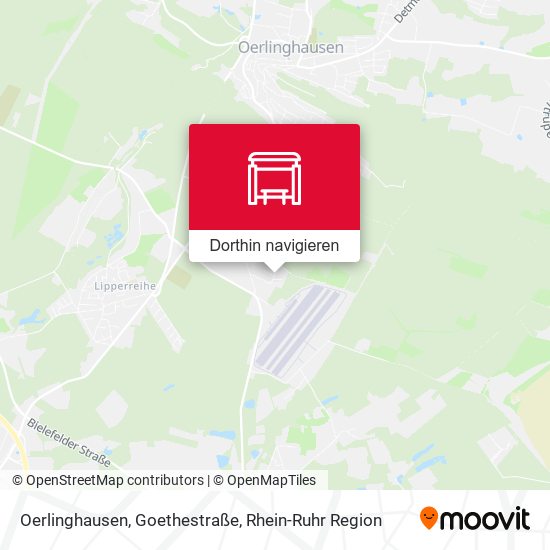 Oerlinghausen, Goethestraße Karte