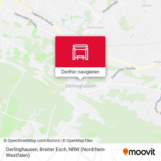 Oerlinghausen, Breiter Esch Karte