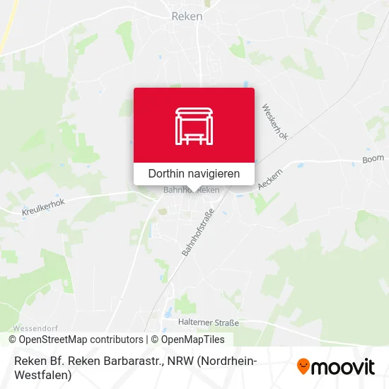 Reken Bf. Reken Barbarastr. Karte