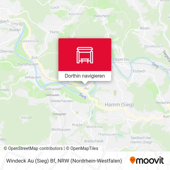 Windeck Au (Sieg) Bf Karte