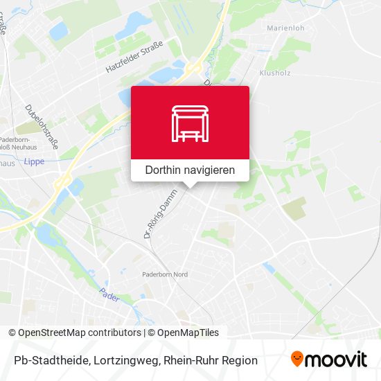 Pb-Stadtheide, Lortzingweg Karte