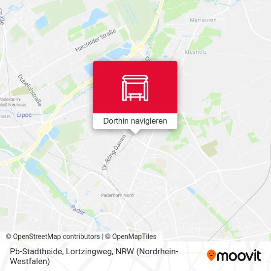 Pb-Stadtheide, Lortzingweg Karte