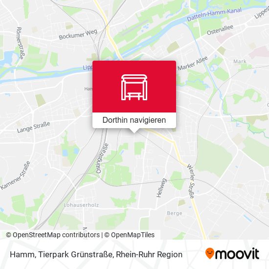 Hamm, Tierpark Grünstraße Karte