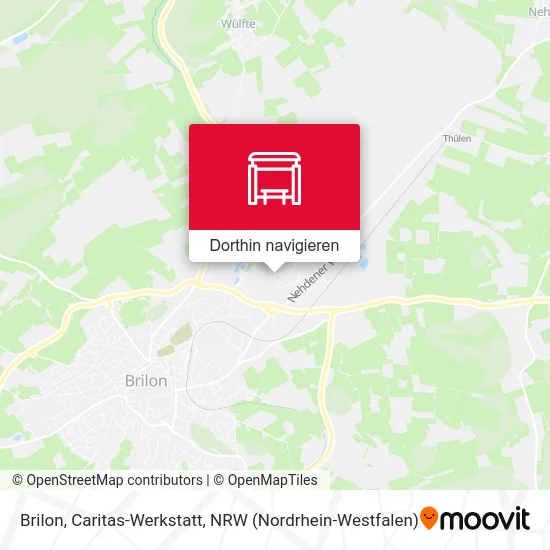 Brilon, Caritas-Werkstatt Karte
