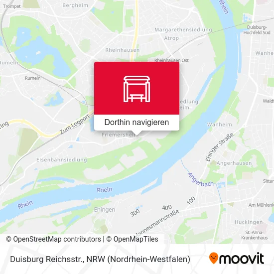 Duisburg Reichsstr. Karte