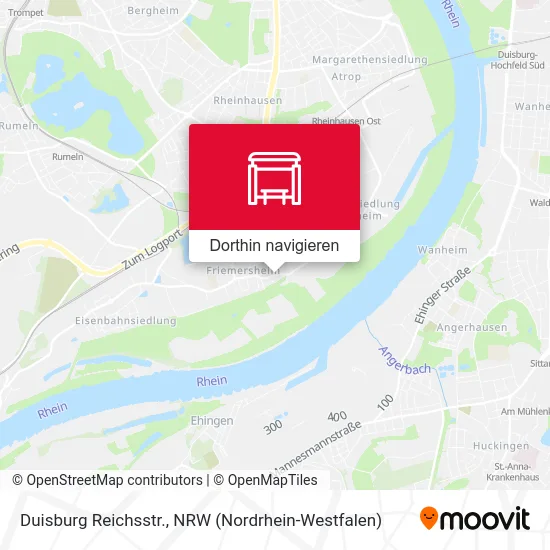 Duisburg Reichsstr. Karte