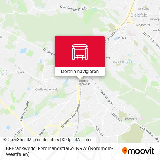 Bi-Brackwede, Ferdinandstraße Karte