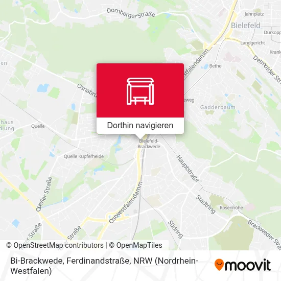 Bi-Brackwede, Ferdinandstraße Karte