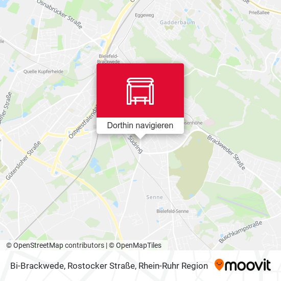 Bi-Brackwede, Rostocker Straße Karte