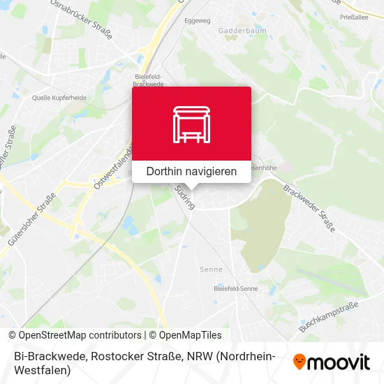 Bi-Brackwede, Rostocker Straße Karte