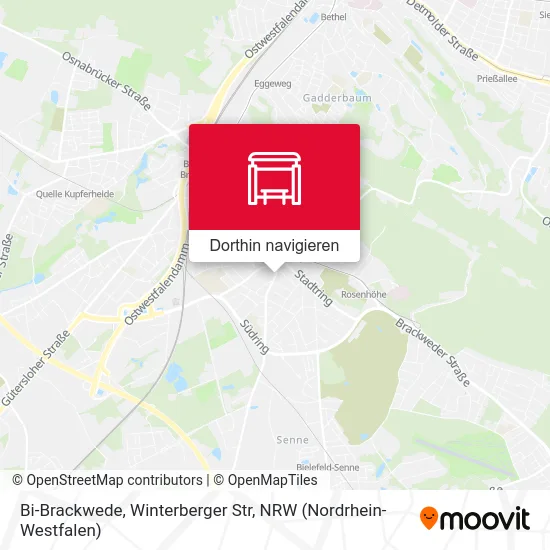 Bi-Brackwede, Winterberger Str Karte