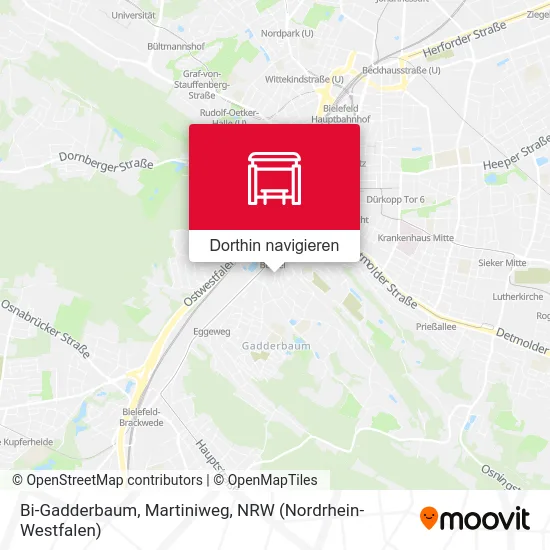 Bi-Gadderbaum, Martiniweg Karte