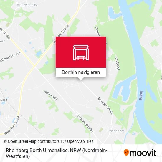 Rheinberg Borth Ulmenallee Karte