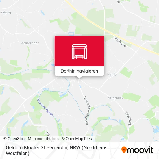Geldern Kloster St.Bernardin Karte