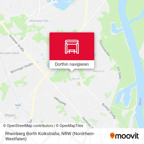 Rheinberg Borth Kolkstraße Karte