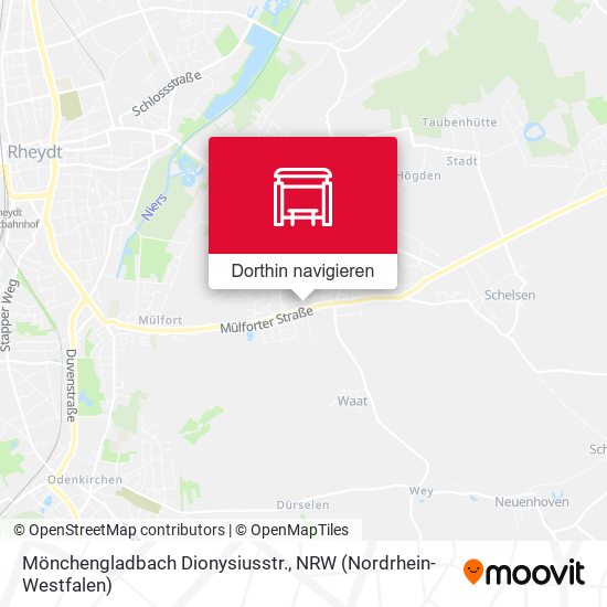 Mönchengladbach Dionysiusstr. Karte