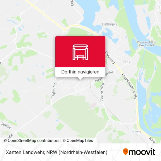 Xanten Landwehr Karte