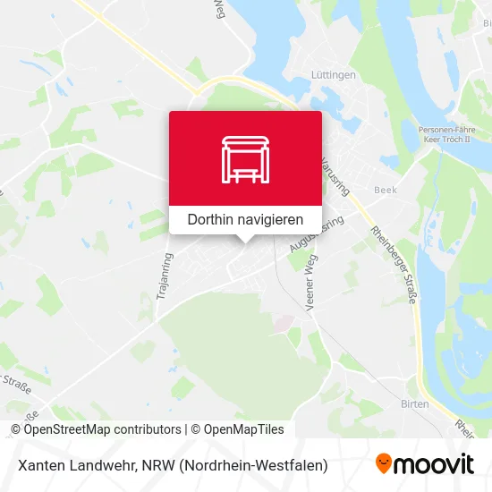 Xanten Landwehr Karte