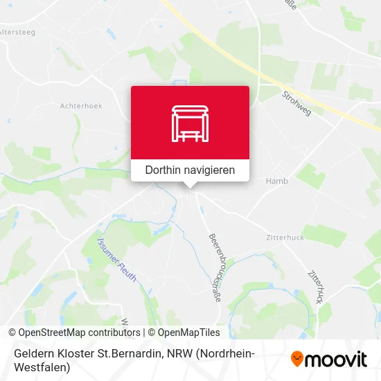 Geldern Kloster St.Bernardin Karte