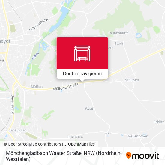Mönchengladbach Waater Straße Karte