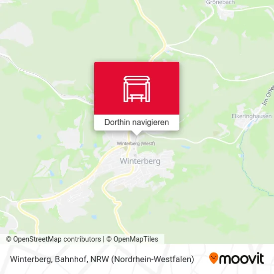 Winterberg, Bahnhof Karte