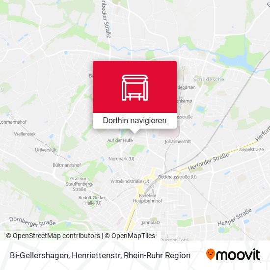 Bi-Gellershagen, Henriettenstr Karte