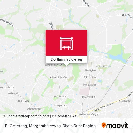 Bi-Gellershg, Mergenthalerweg Karte