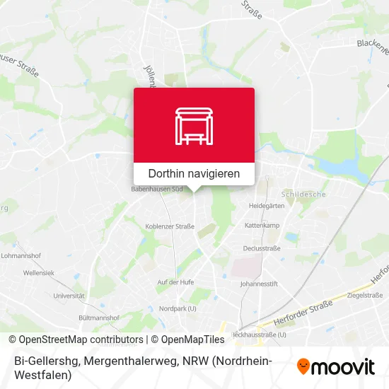 Bi-Gellershg, Mergenthalerweg Karte