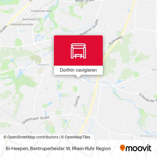 Bi-Heepen, Bentruperheider W Karte