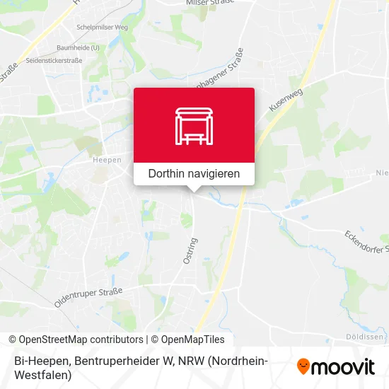 Bi-Heepen, Bentruperheider W Karte