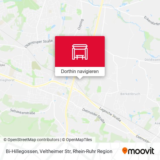 Bi-Hillegossen, Veltheimer Str Karte