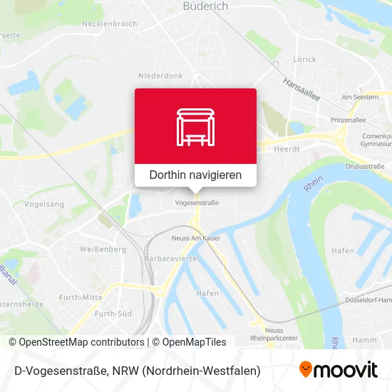 D-Vogesenstraße Karte