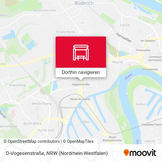 D-Vogesenstraße Karte