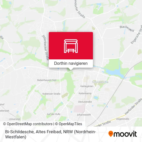 Bi-Schildesche, Altes Freibad Karte