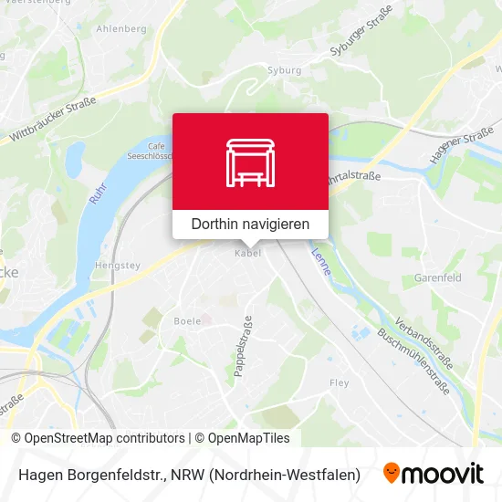 Hagen Borgenfeldstr. Karte