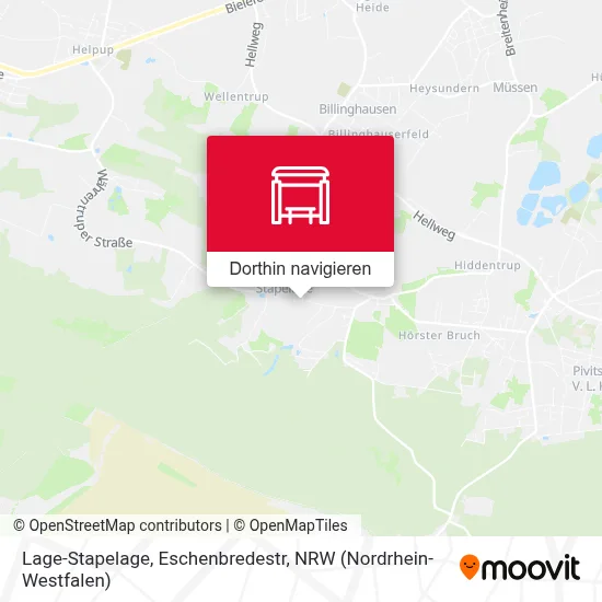 Lage-Stapelage, Eschenbredestr Karte