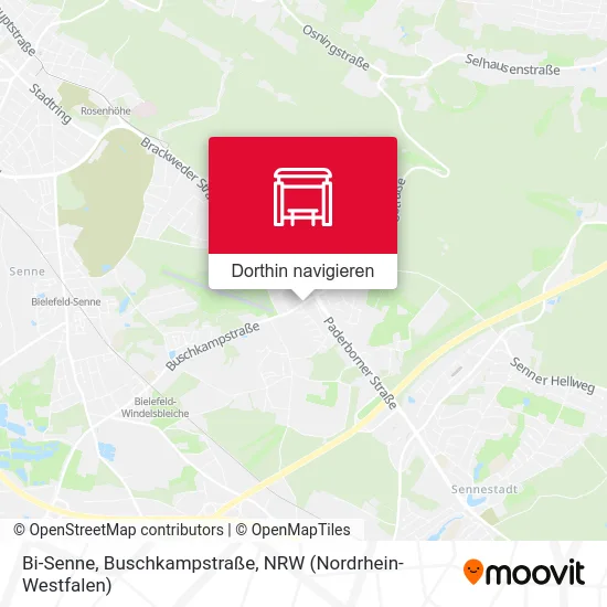 Bi-Senne, Buschkampstraße Karte