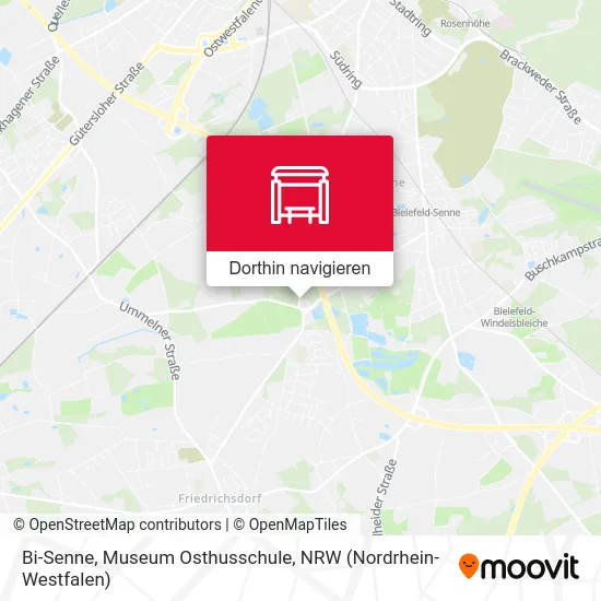 Bi-Senne, Museum Osthusschule Karte