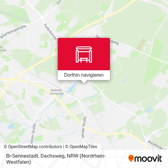 Bi-Sennestadt, Dachsweg Karte