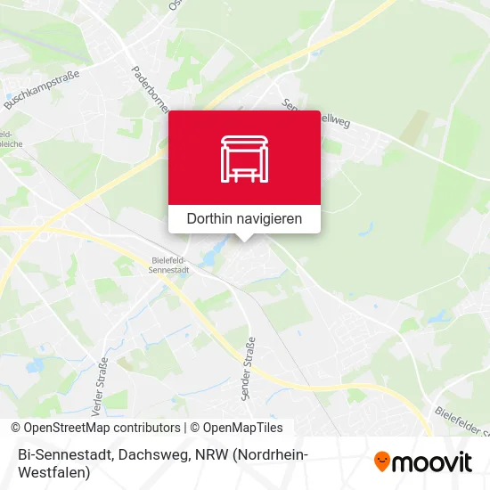 Bi-Sennestadt, Dachsweg Karte