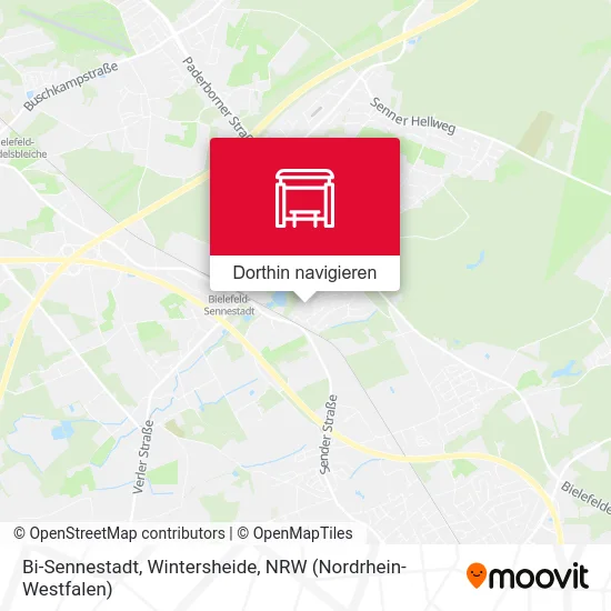 Bi-Sennestadt, Wintersheide Karte