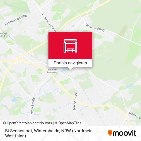 Bi-Sennestadt, Wintersheide Karte