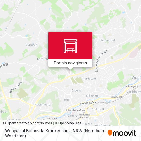 Wuppertal Bethesda-Krankenhaus Karte