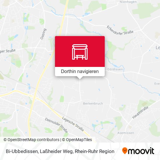 Bi-Ubbedissen, Laßheider Weg Karte