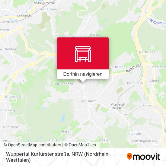 Wuppertal Kurfürstenstraße Karte