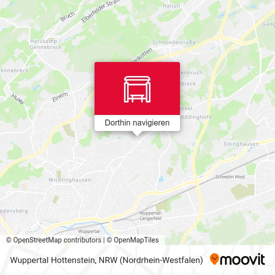 Wuppertal Hottenstein Karte