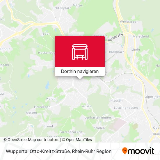 Wuppertal Otto-Kreitz-Straße Karte