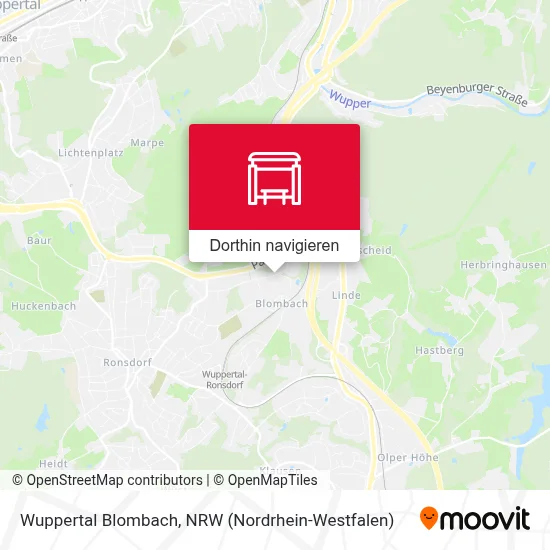 Wuppertal Blombach Karte