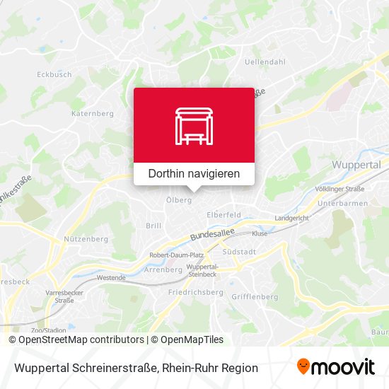 Wuppertal Schreinerstraße Karte